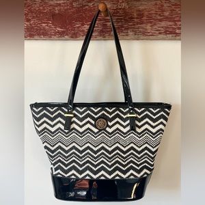 Anne Klein patterned tote bag